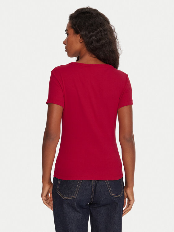 Tommy Jeans Tommy Jeans T-krekls Essential DW0DW17385 Rozā Slim Fit