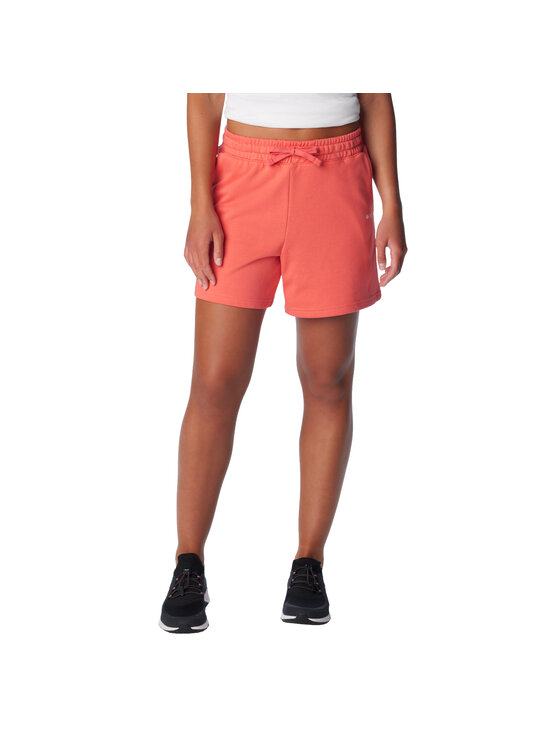 Columbia Columbia Szorty sportowe Columbia Trek French Terry Wmns Shorts Różowy Regular Fit