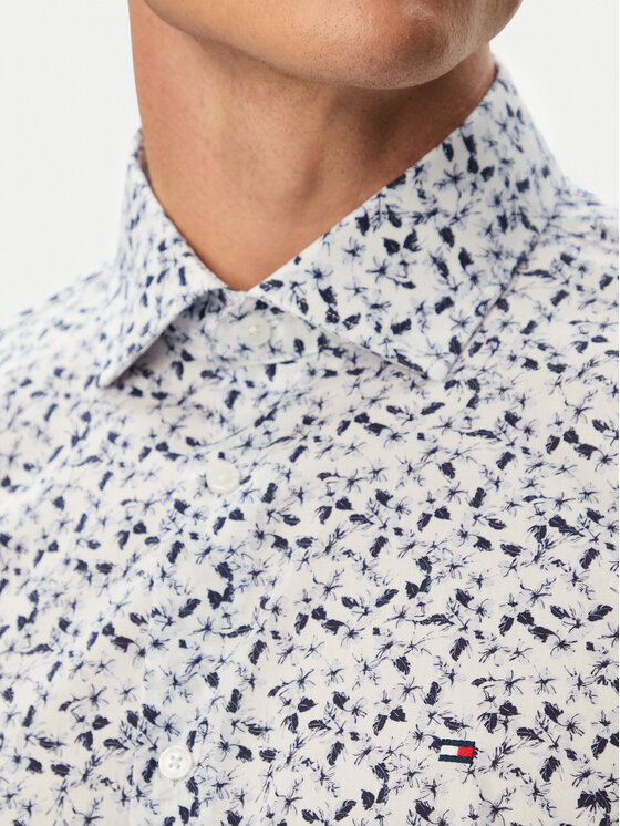 Tommy Hilfiger Tommy Hilfiger Koszula MW0MW43753 Biały Slim Fit