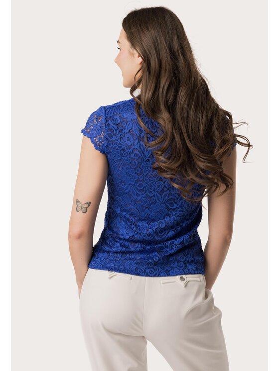 QUIOSQUE QUIOSQUE Blúzka MARZENIE BLOUSE Modrá Regular Fit