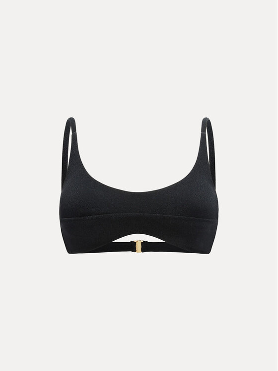 La Mania La Mania Top AURORA Nero Classic Fit