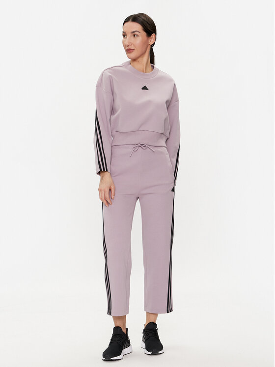 adidas adidas Sweatshirt Future Icons 3-Stripes IS3880 Violett Loose Fit