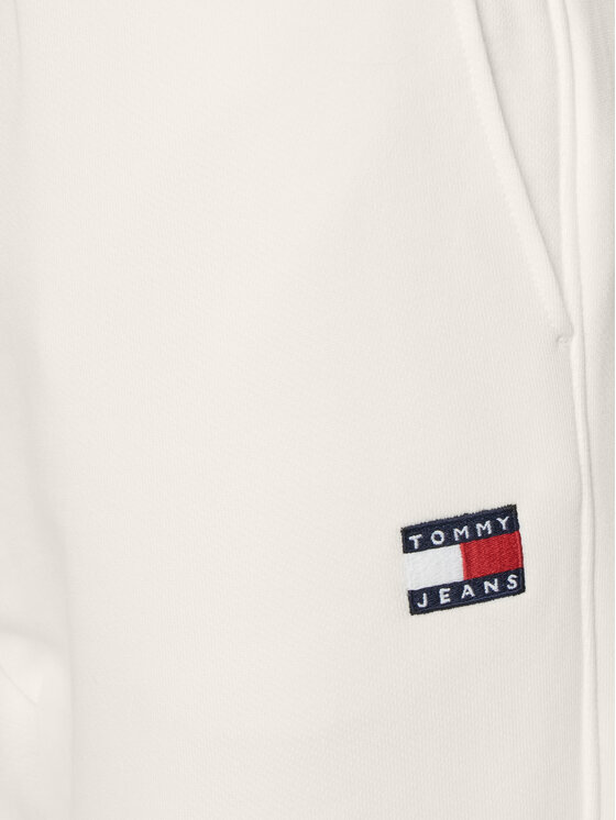 Tommy Jeans Tommy Jeans Долнище анцуг Badge DW0DW20679 Екрю Regular Fit