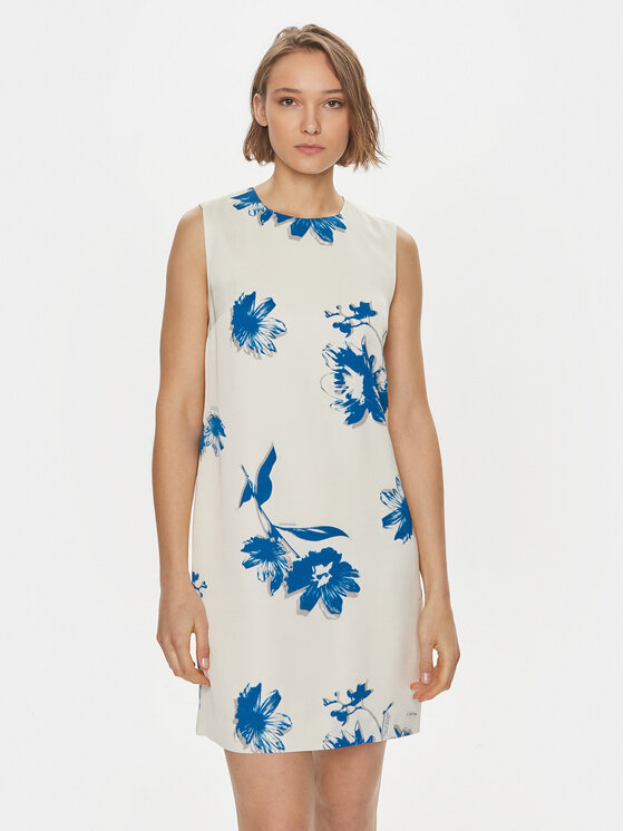 Calvin Klein Calvin Klein Rochie de vară K20K207038 Alb Regular Fit