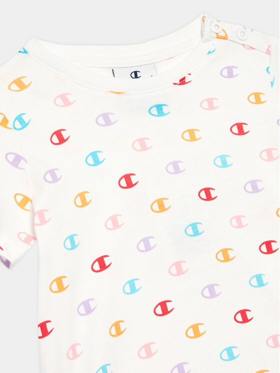 Champion Champion Sukienka codzienna 404687 Biały Regular Fit
