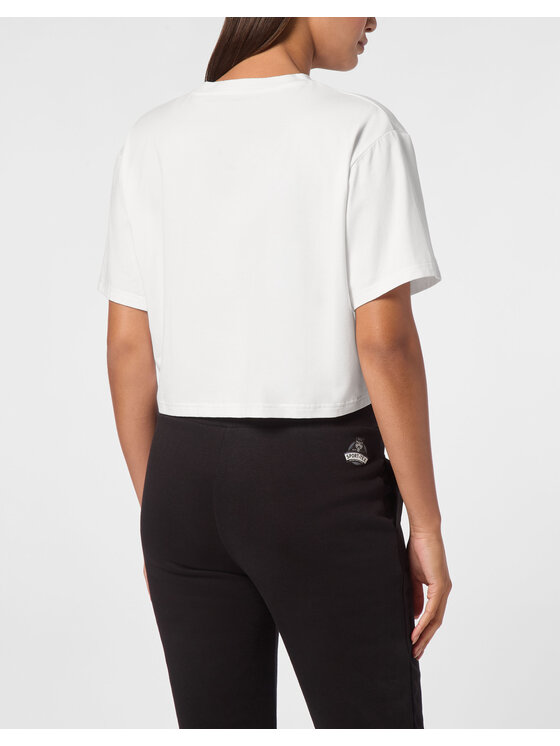 Plein Sport Plein Sport T-Shirt 10175 Biały Regular Fit