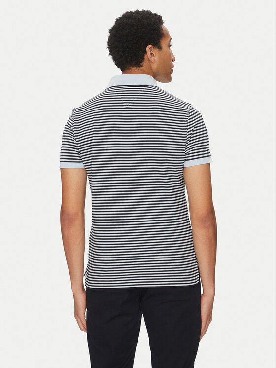 Tommy Hilfiger Tommy Hilfiger Polo 1985 MW0MW17771 Granatowy Slim Fit