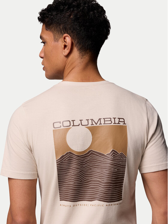 Columbia Columbia T-shirt Rapid Ridge 1934824 Bež Regular Fit