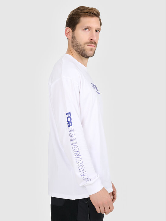 4F 4F Longsleeve FOB Biały Loose Fit