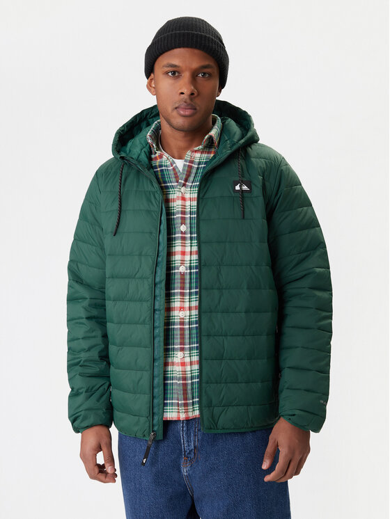 Quiksilver Quiksilver Prechodná bunda Scaly Hood EQYJK04189 Zelená Regular Fit