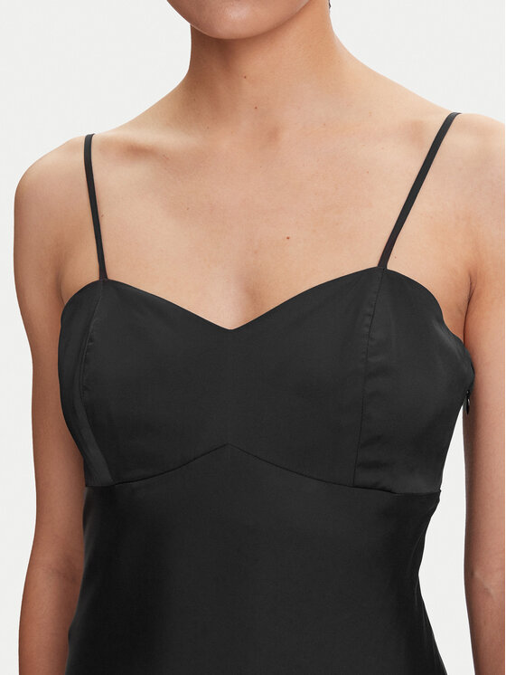 Guess Guess Vakarinė suknelė W5YK35 WHEZ2 Juoda Slim Fit