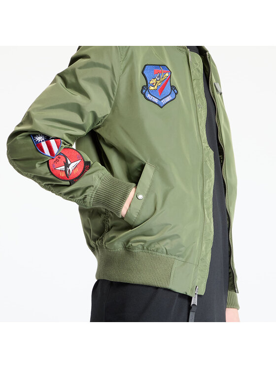 Alpha Industries Alpha Industries Kurtka bomber 156129 Zielony Slim Fit