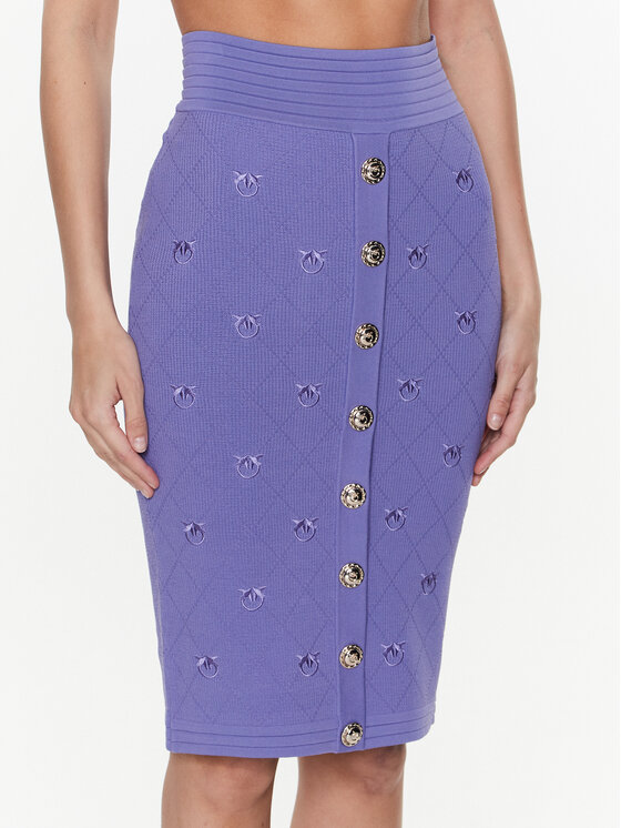 PINKO PINKO Ravno krilo Oviedo Gonna 100144 A0HW Vijolična Slim Fit