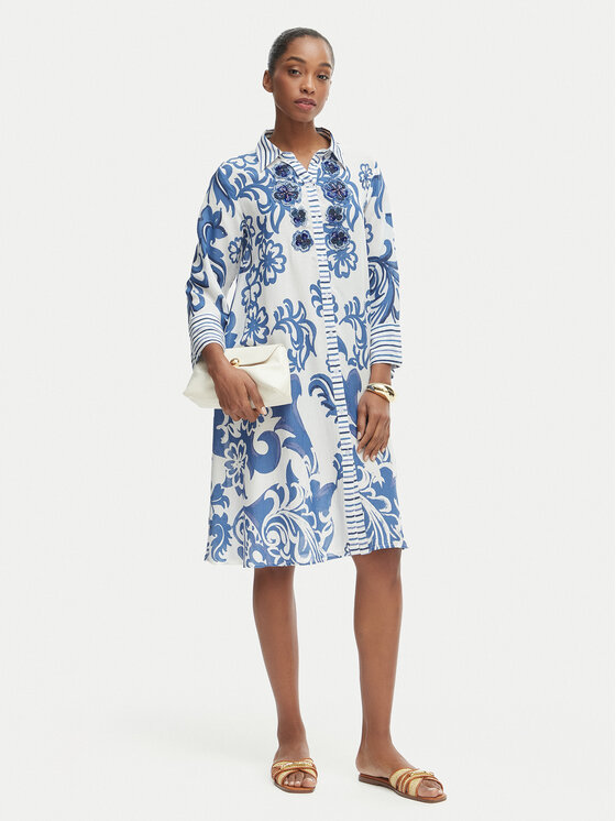 Iconique Iconique Сукня-сорочка Romina IC26-037 Голубий Regular Fit