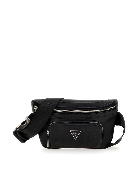 Guess Guess Rankinė ant juosmens Certosa Saffiano Smart Mini Bags HMECSA P3332 Juoda