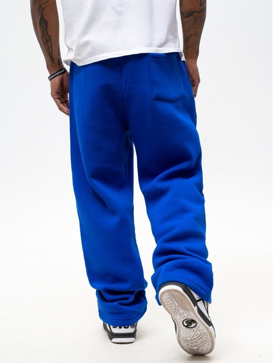 Jigga Wear Jigga Wear Spodnie dresowe Szerokie luźne dresy sznurek na gumce 129789 Niebieski Baggy Fit