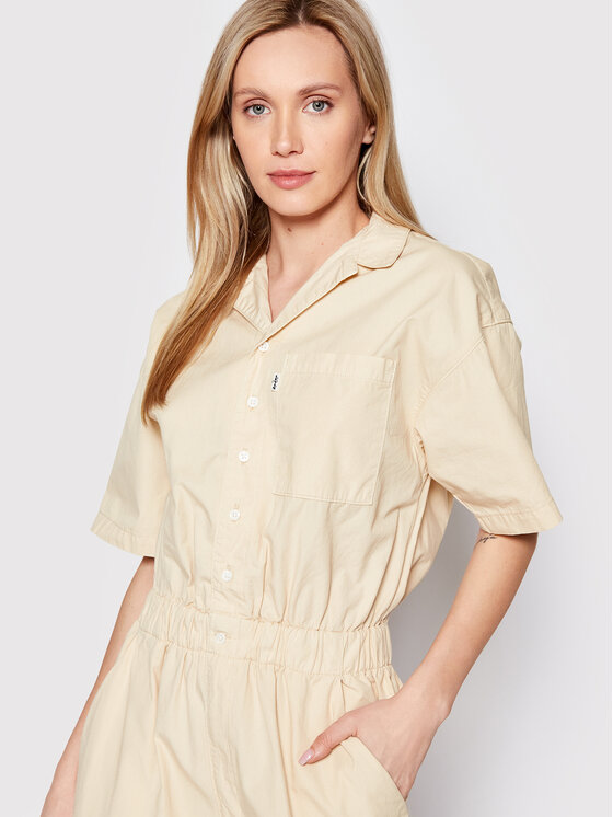 Levi's® Levi's® Salopetă Scrunchie A1866-0000 Bej Relaxed Fit