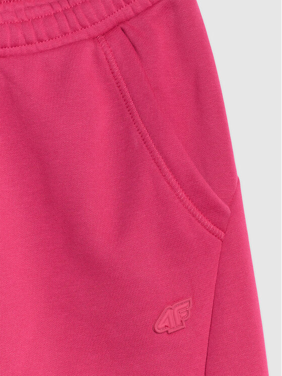 4F 4F Spodnie dresowe EASY WEAR Różowy ciemny Regular Fit