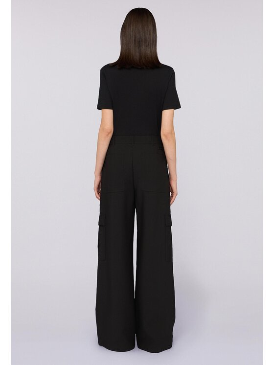 Trussardi Trussardi Pantaloni di tessuto P234A002305N033 Nero Over Fit
