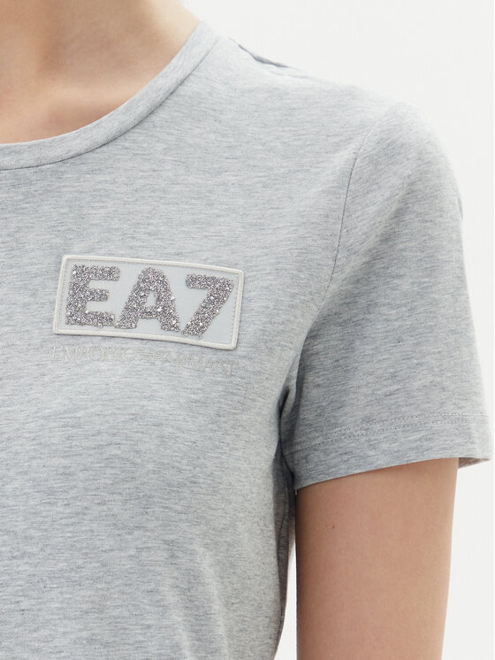 EA7 Emporio Armani EA7 Emporio Armani T-krekls 7W000492 AF10373 O8002 Pelēks Regular Fit