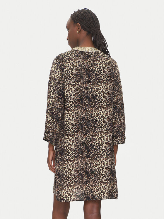LOLA CASADEMUNT LOLA CASADEMUNT Φόρεμα καλοκαιρινό LS2516036 Καφέ Relaxed Fit