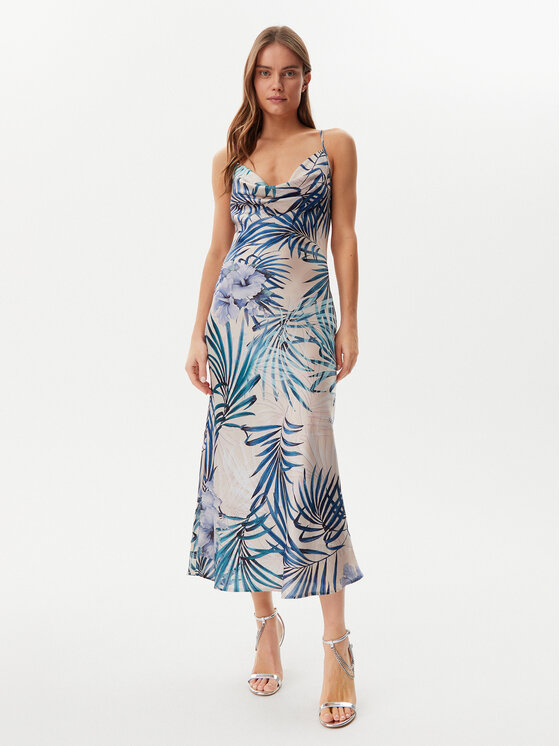 Guess Guess Každodenní šaty W5GK85 WH9C2 Modrá Regular Fit