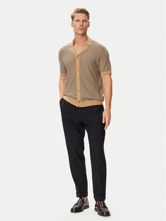 BOSS BOSS Сорочка H-Lomare 50570555 Бежевий Regular Fit