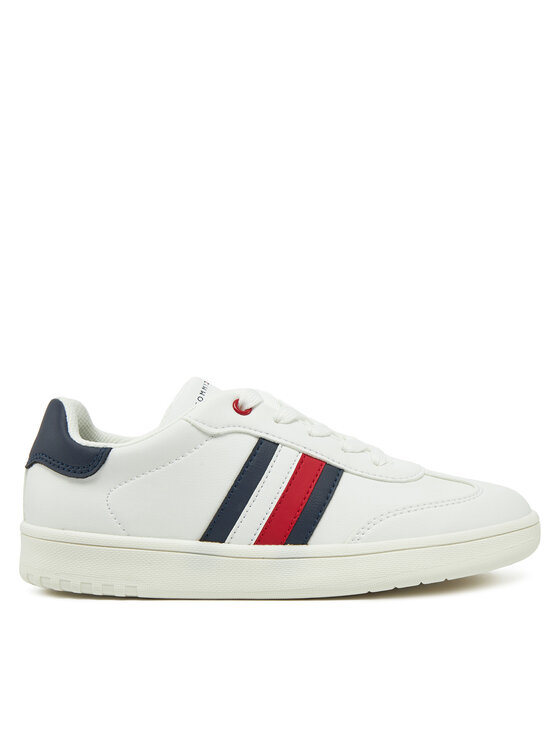 Tommy Hilfiger Tommy Hilfiger Sneakers Stripe Low Cut Lace-Up Sneaker T3X9-33850-1355 S Bianco