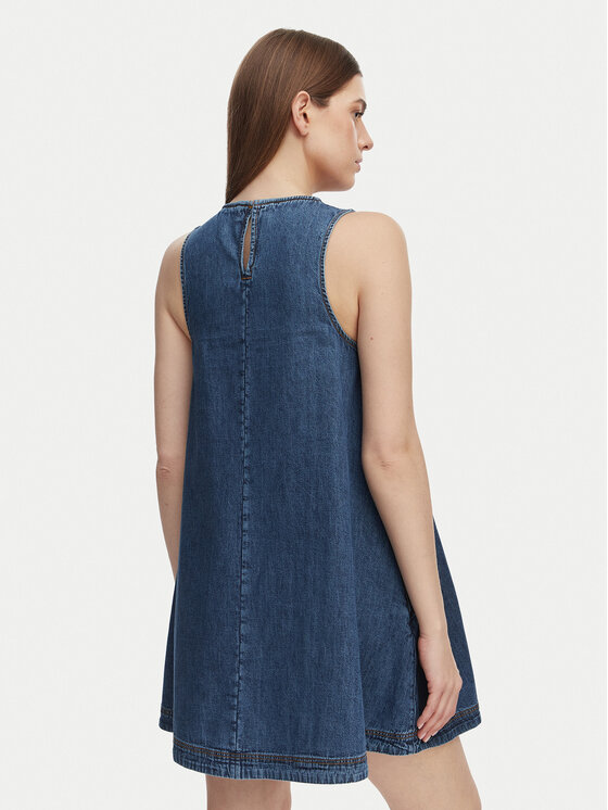 Tommy Jeans Tommy Jeans Jeanskleid DW0DW22341 Blau A-Line Fit