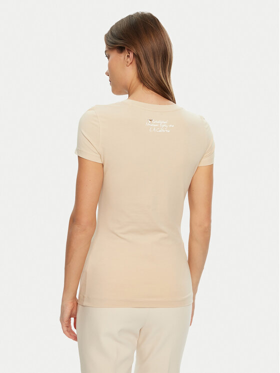 Guess Guess T-krekls W5RI22 J1314 Écru Regular Fit