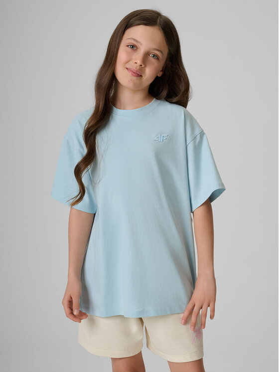 4F 4F T-Shirt SUMMER SPLASH Niebieski Loose Fit