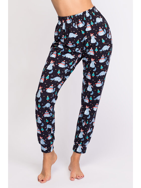 LaLupa LaLupa Piżama LA146 Granatowy Comfort Fit
