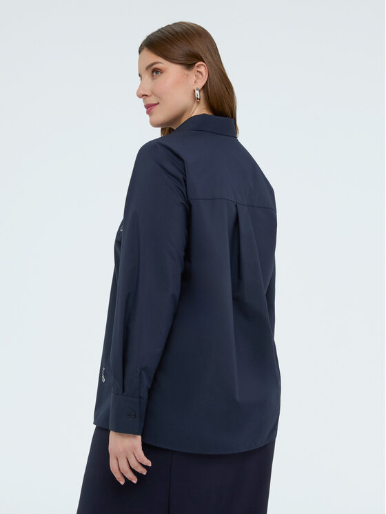 Fiorella Rubino Fiorella Rubino Camicia 5041T001444N034 Blu A-Line Fit