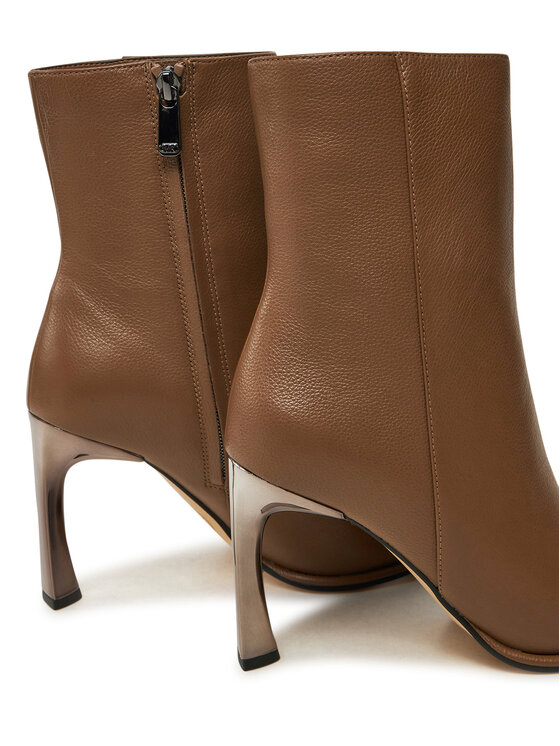 MICHAEL Michael Kors MICHAEL Michael Kors Škornji Kelsea Leather Boot 40F4KLHE5L Rjava