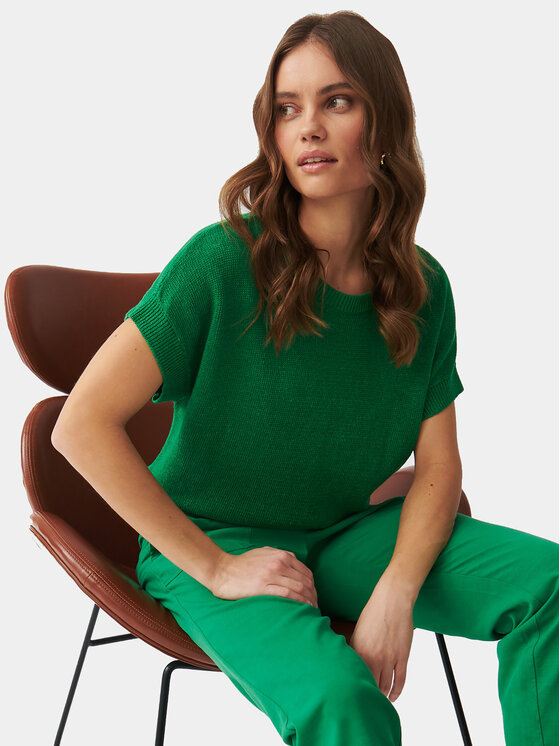 Tatuum Tatuum Hlače iz tkanine Sudiki 1 T2405.143 Zelena Regular Fit