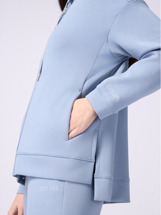 Oltre Oltre Bluza G913J003951N024 Turkusowy Regular Fit