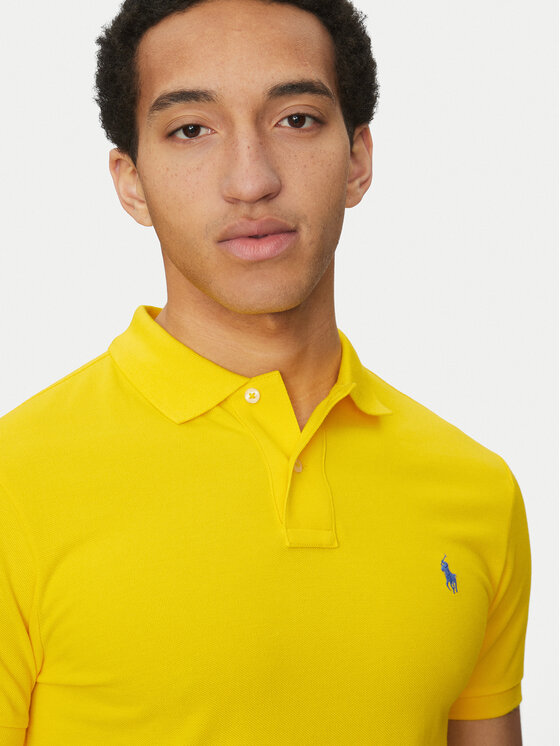 Polo Ralph Lauren Polo Ralph Lauren Polo 710536856446 Żółty Slim Fit