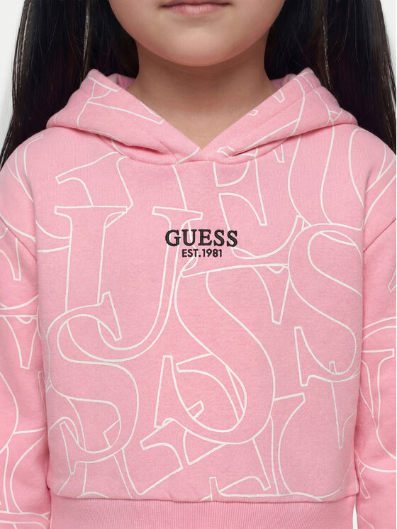 Guess Guess Bluza J6YQ10 K3908 Różowy Regular Fit