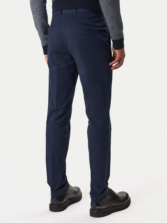 BOSS BOSS Společenské kalhoty C-Genius 50555035 Tmavomodrá Slim Fit