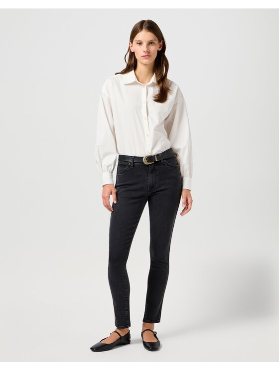 Wrangler Wrangler Jeansy Sienna Czarny Skinny Fit