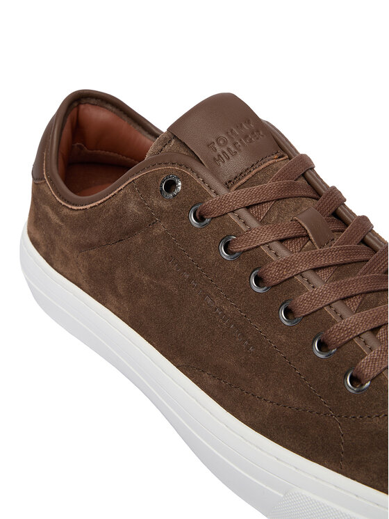 Tommy Hilfiger Tommy Hilfiger Sneakersy Premium Dress Leather Mix FM0FM05842 Brązowy