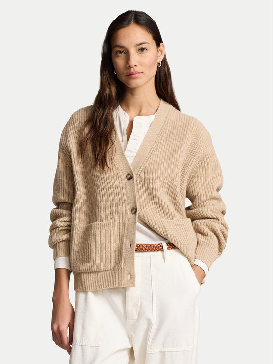 Polo Ralph Lauren Kardigán 211944515001 Béžová Relaxed Fit