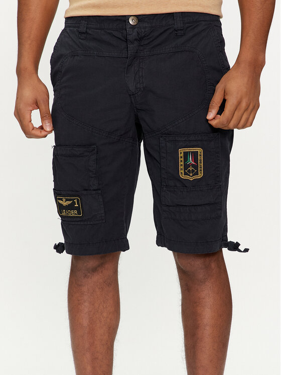 Aeronautica Militare Aeronautica Militare Pantaloncini di tessuto 241BE041CT1122 Blu scuro Regular Fit