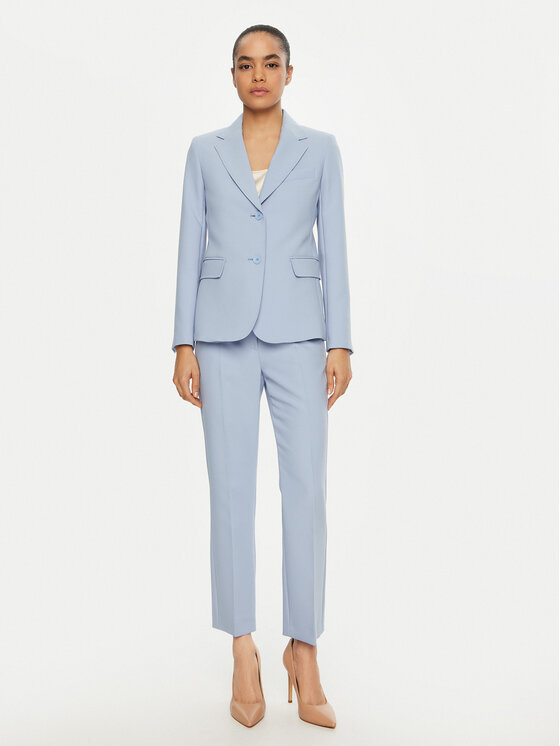 Weekend Max Mara Weekend Max Mara Marynarka Uva 2515041041 Błękitny Slim Fit