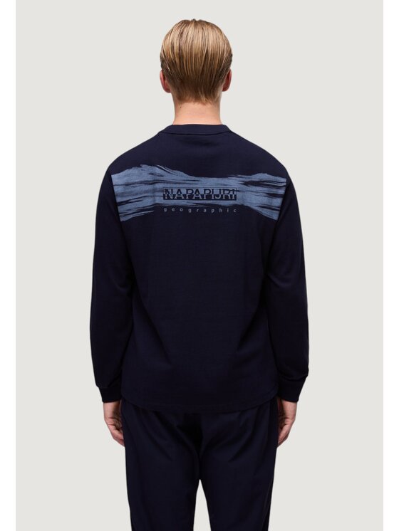 Napapijri Napapijri Felpa B-BACK GRAPHIC C Blu Casual Fit