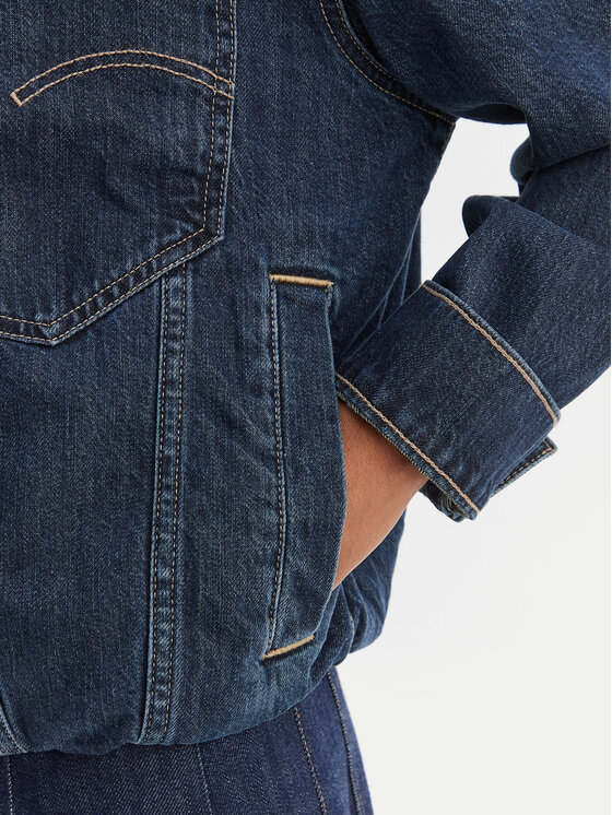 G-Star Raw G-Star Raw Τζιν μπουφάν Rib Trucker D28586-D536 Μπλε Regular Fit