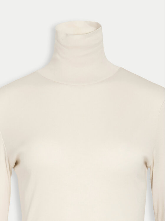 Vila Vila Rollkragenpullover Jolini 14102279 Écru Slim Fit