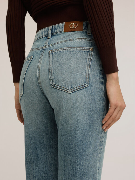 Motivi Motivi Jeansy P572Q104479N004 Turkusowy Flare Fit