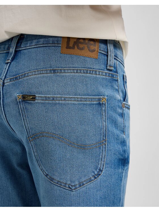 Lee Lee Jeansy BROOKLYN Niebieski Straight Fit
