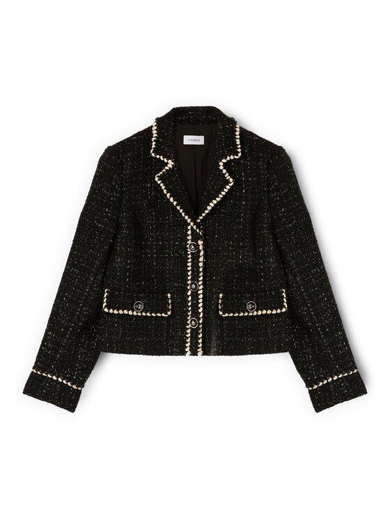 Motivi Motivi Giacca di transizione Q010Q001026N033 Nero Regular Fit